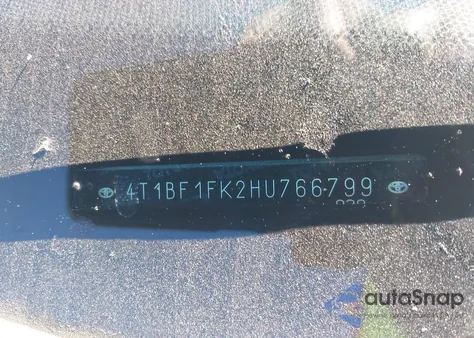 2017 Toyota Camry Se из США, поврежденный, VIN 4T1BF1FK2HU766799